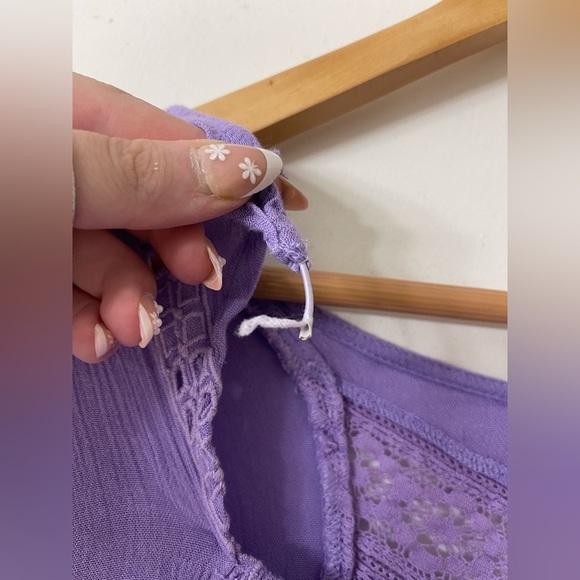 Free People Amethyst Kiss Kiss Crochet Tunic - Picture 7 of 8